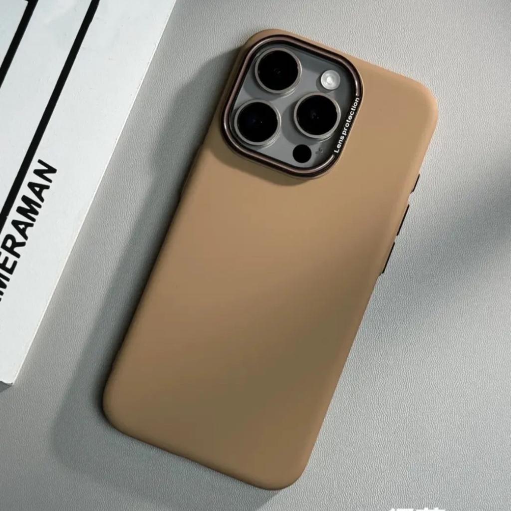 Applicable To IPhone17 Solid Color Matte Skin Feeling CD Magnetic Texture Mobile Phone Case Apple 16 Premium Sense Protective Case 15