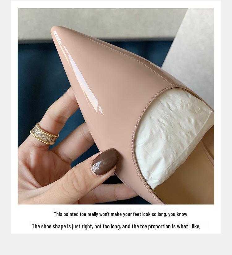 2025 Frühling/Sommer Damen Schuhe mit niedrigem Absatz und spitzer Zehenpartie mit Diamantriemchen – Zarter Feen-Stil