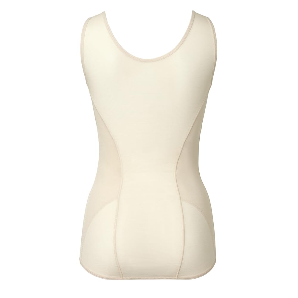 Bradelis New York Wireless Shapewear Bra Comfortable and Slimming Lacy Shaper Size L Cami, Bust-Up 24, Champagne,