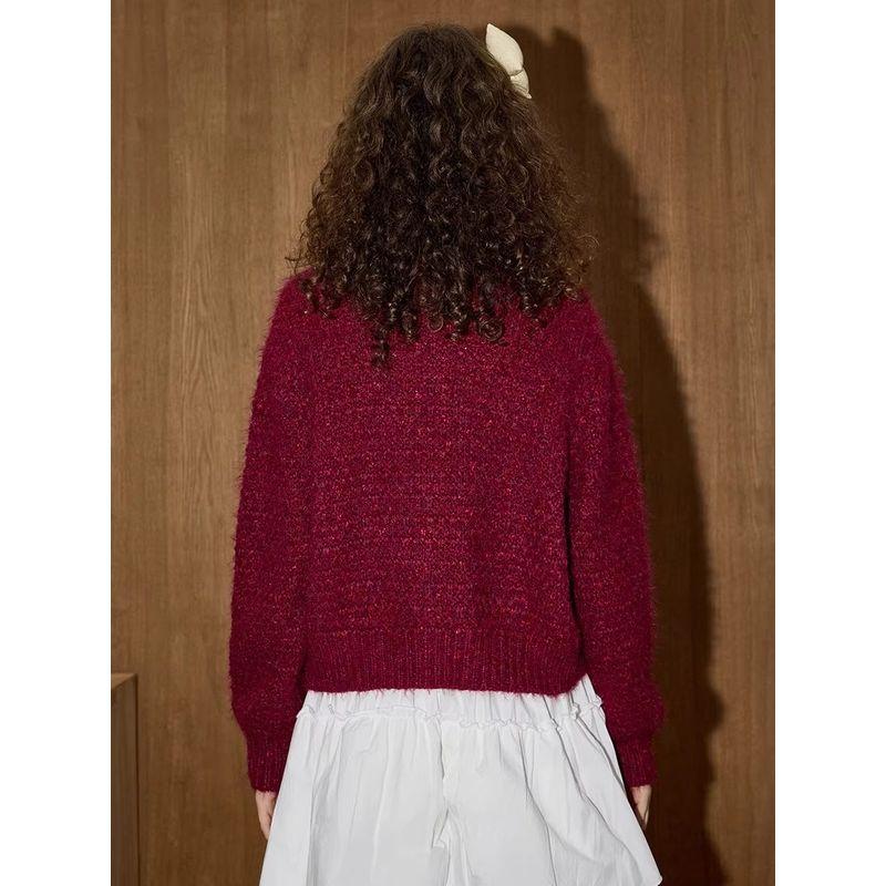 Coolhut High-End Short Cardigan with a Chic and Relaxed Style, Loose Knit, Winter 2026 Women's Sweater Cardigan