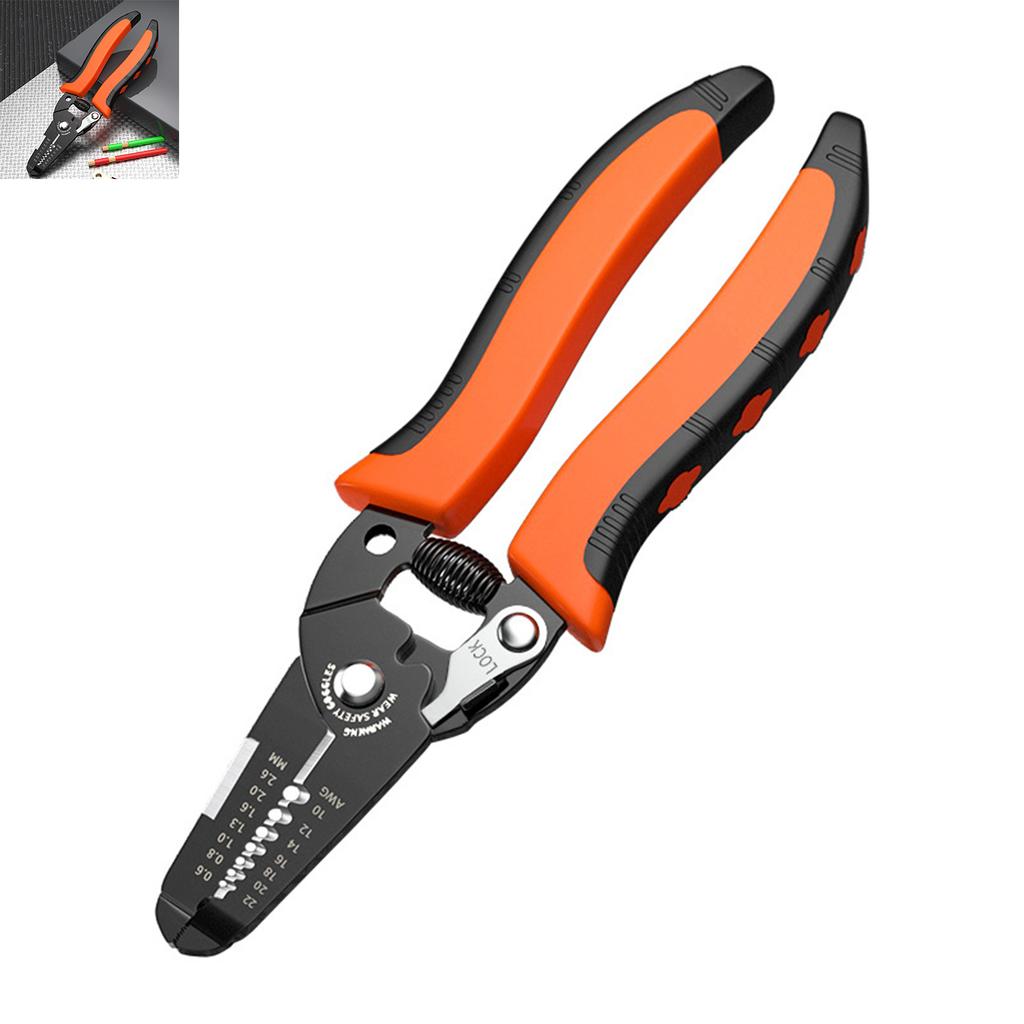 Electrical Wire Stripping Tool Easy Operation with Precision Crimping Function Suitable for Cutting and Pulling Wires
