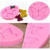 Rolin Roly 3PCS Butterfly Fondant Silicone mold Butterflies Cake Molds 3D Animal Candy Mould 3 Cavities DIY Decorating Desserts Mould for Jelly