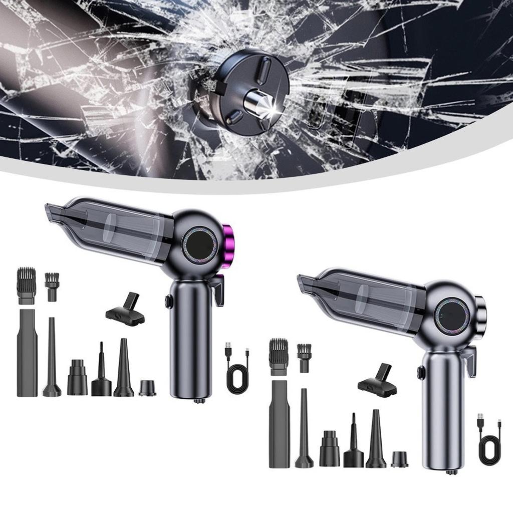Saker Portable Car Vacuum Cordless 20000Pa 6 in 1 Multifunctional Adjustable Small Handheld Vacuum 7800mAH with Brushless Motor, for Car Home and SW-