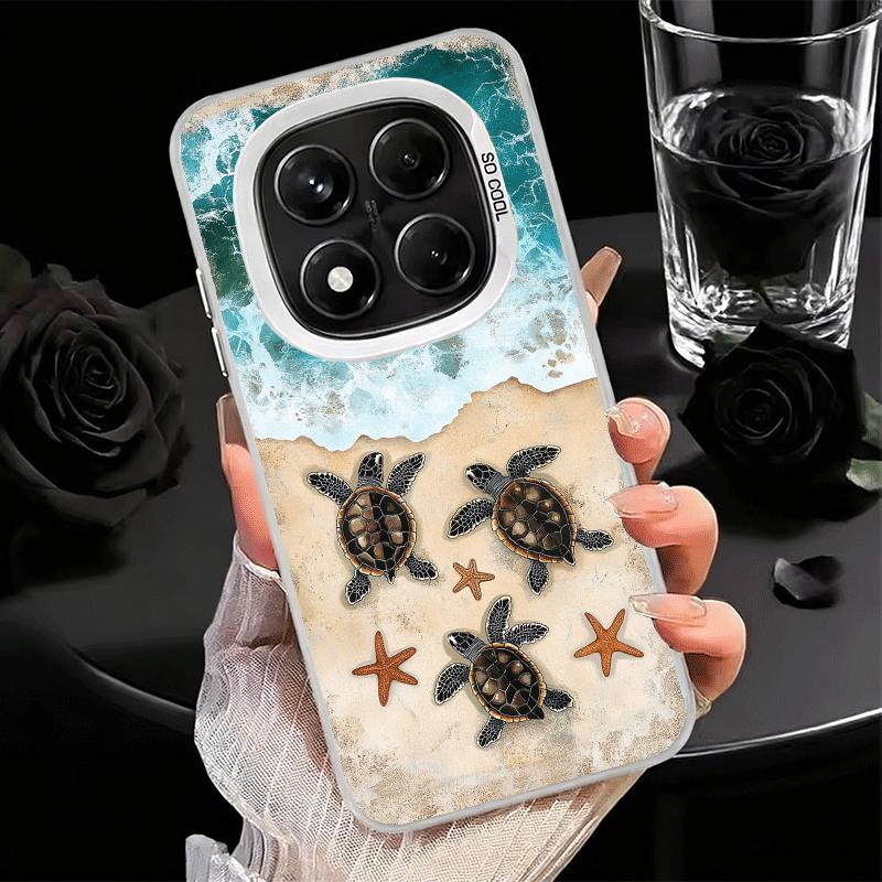 

Summer Sea Turtle Cute Shockproof Phone Case for Xiaomi Redmi Note 15 14 13 12 Pro Plus 11 11S 11T 5G Cover Anti Fall Fundas Redmi Note 11T 5G
