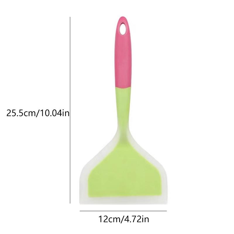 Multi-Purpose Non-Stick Pan Utensils - Silicone Egg Spatula, Wide Pancake Turner, And Egg Flipper For Cooking And Baking