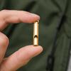 3pcs Brass Material Survival Whistle 125dB+ Loudness Emergency Whistle  Sport Events