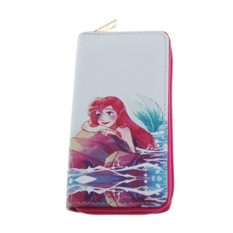 Mermaid long zipper wallet, card bag, wallet, clutch bag.