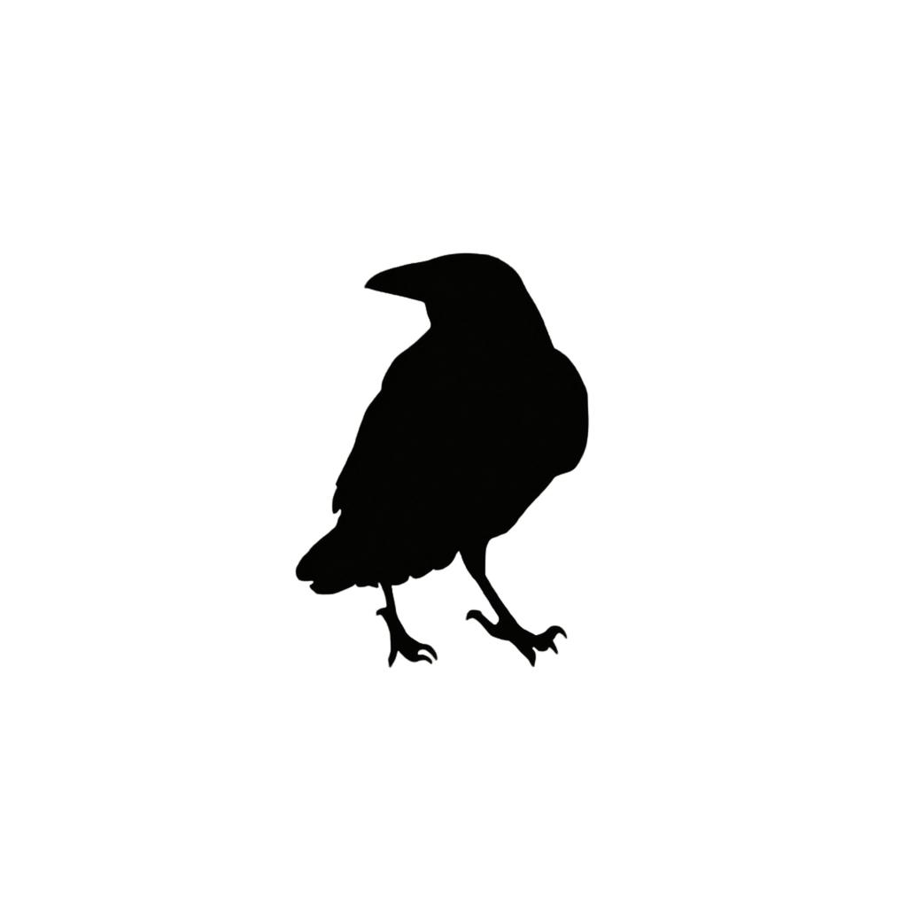 Acrylic Crow Figurine Halloween Decoration Standing Bird Ornament for Indoor Outdoor Seasonal Display Home Tabletop Accent
