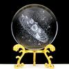 3D-Kristallkugel mit Ständer, Planet, lasergraviert, Sonnensystem, Globus, Astronomie, Geschenk, Geburtstagsgeschenk, Glaskugel, Heimdekoration