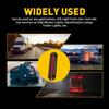 4pcs 6-LED Side Marker Red Lights Clearance Light Truck Trailer RV Waterproof US