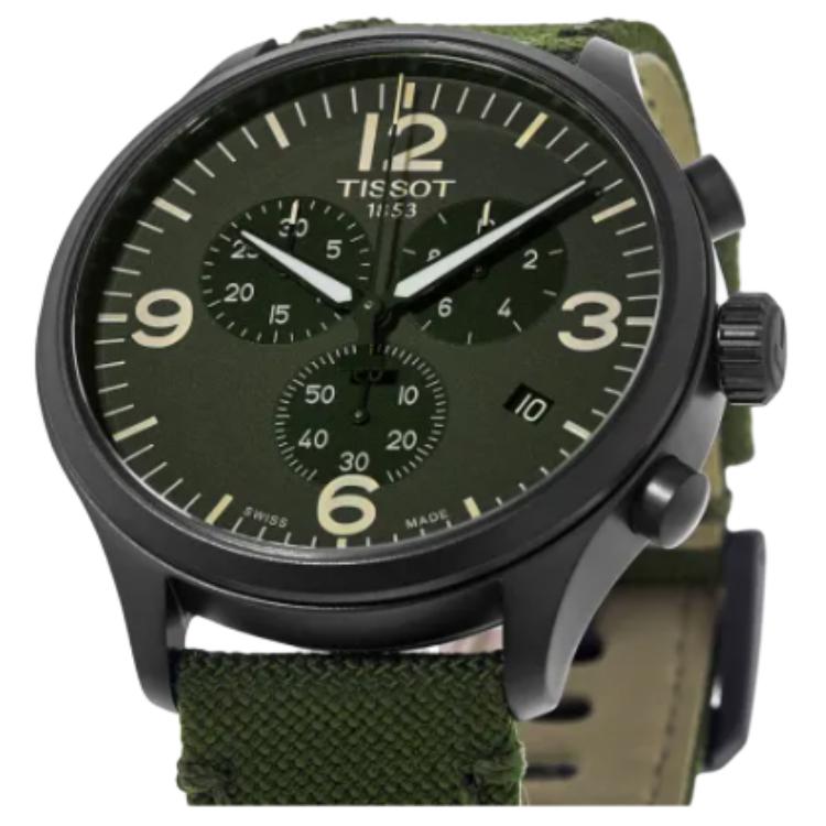 Tissot Soko Kollektion Quarzwerk 100m Wasserdichtigkeit Herrenuhren Uhr 45mm Grünes Zifferblatt T116.617.37.097.00