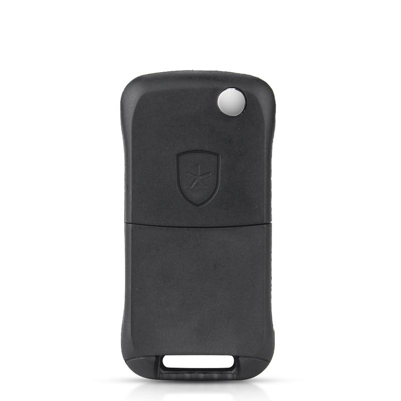 KEYYOU Replacement Remote Flip Folding Car Key Shell Case 3 Buttons For Porsche Cayenne 2010 2009 2008 2003 2004 2005 2006 Key
