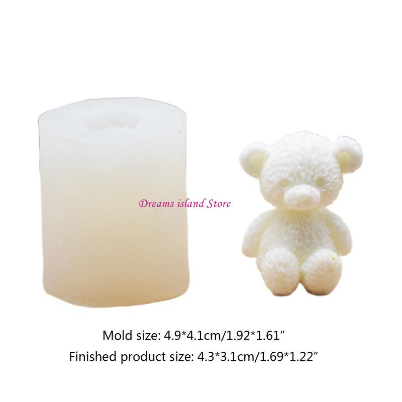 Handmade Soap Craft Kitchen Baking Fond Soap Mold Cartoon Little Bear Gift HX6C