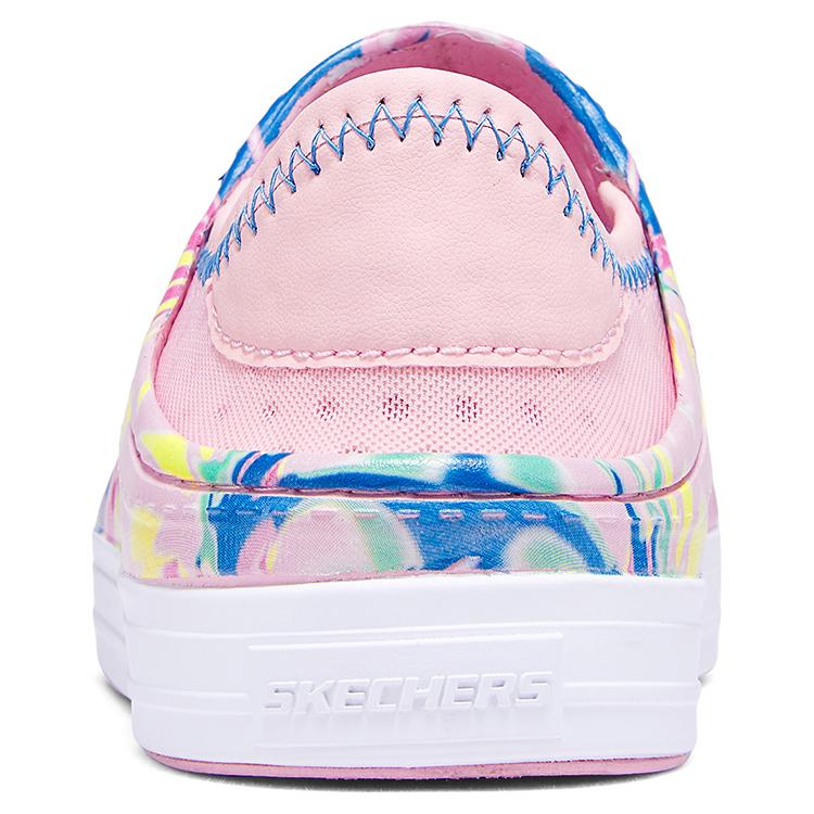 Skechers Kids Synthetic Leather Slip-On Bubble Shoes Beach Shoes Durable Breathable Non-Slip Low-Top Sandals Kids sandals Pink Multicolor 308004L-PKMT