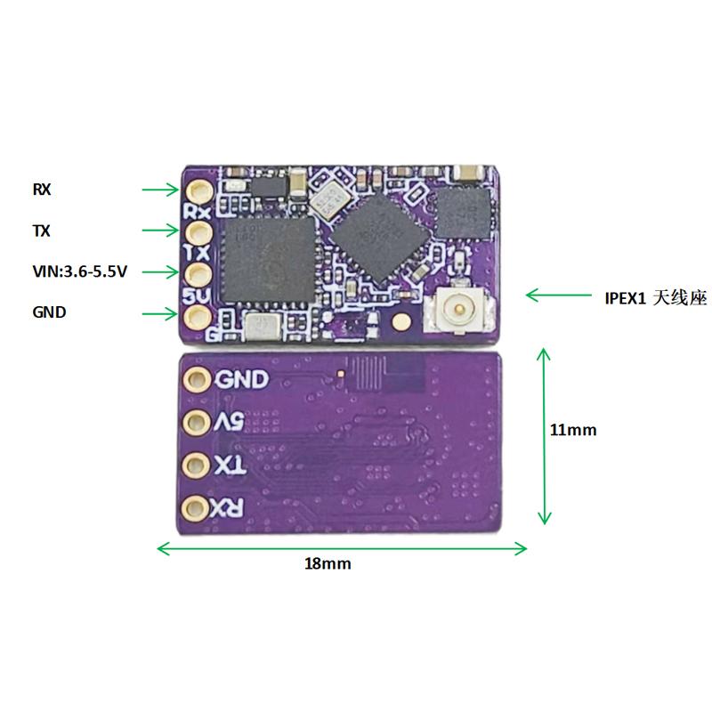 ExpressLRS ELRS 2.4GHz Nano Receiver T Type Antenna for Racing FPV Traversing Supports Wifi Upgrade RC Part From ELRS