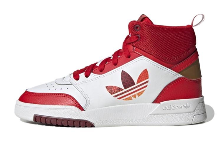 Adidas Originals Drop Step Drop Step J Fabric Comfortable Abrasion Resistant High top Kids Skateboarding Shoes GX6354 35.5