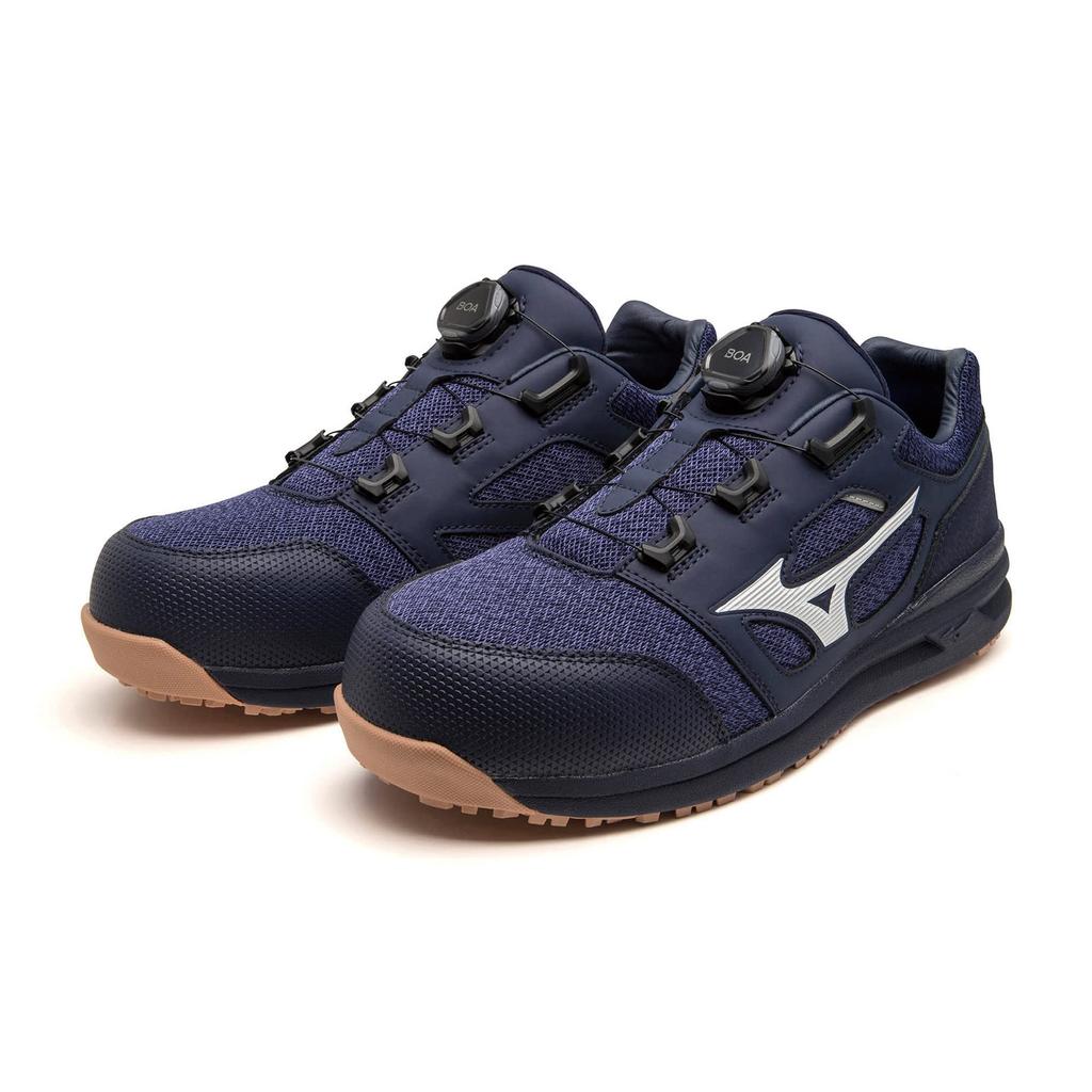 Arbeitssicherheit Almighty Navy x 3E [Mizuno] Schuhe, Schuhe, LS52L BOA, Herren, Weiß, 26cm,