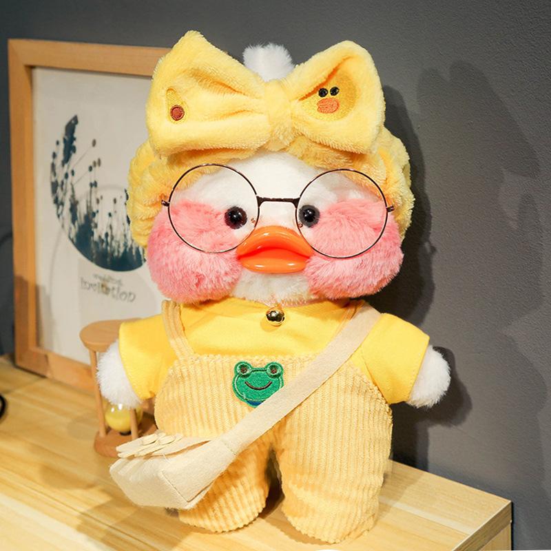 Hoodie Hyaluronic Acid Duck Plush Toy Doll Doll Hyaluronic Acid Little Yellow Duck Birthday Gift for Women