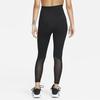 Nike High Waist Solid Color Brand Logo Nine-Point Shaping Pants Women bottoms Black DV9021-010