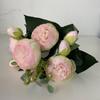 30cm Peony Artificial Silk Flowers Rose Pink Bouquet 5 Big Head 4 Bud Cheap Fake Flowers for Party Home Wedding DIY Decor indoor
