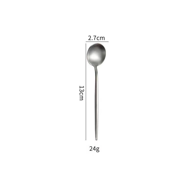 304 Mirror Gold Western Food Knife, Fork and Spoon Tableware Steak Knife and Fork Dessert Fork and Spoon Coffee Spoon Chopsticks