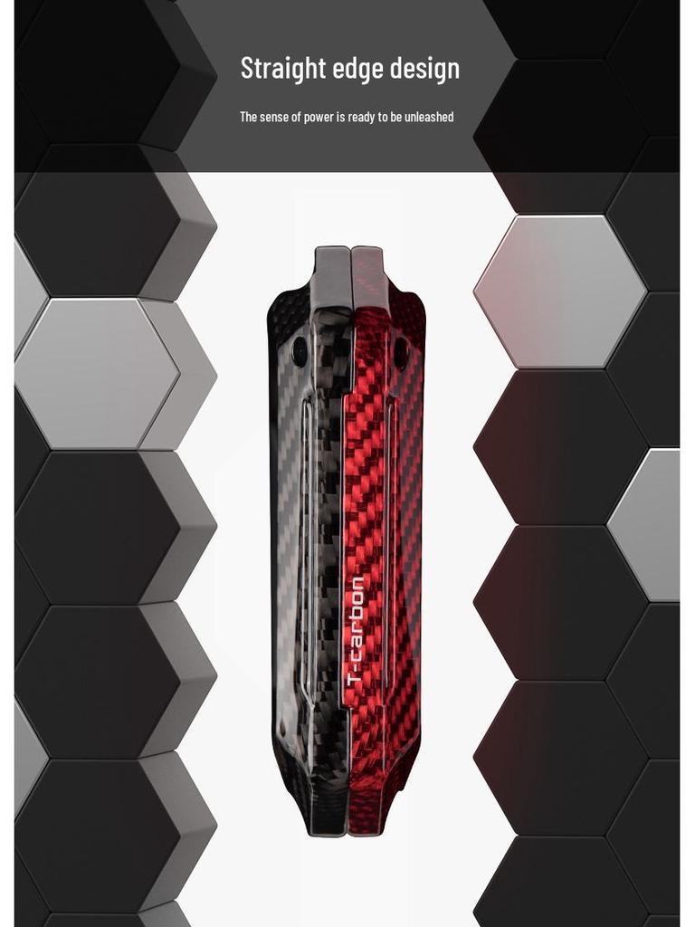 Echte Kohlefaser Schlüsselhülle für 2018-2020 Ford Edge, Mondeo und Mustang