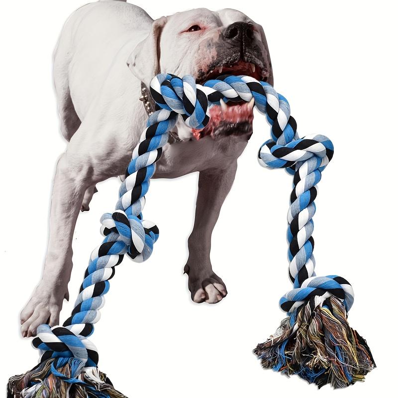 1pc Heavy-Duty Dog Rope Toy with Teeth Cleaning & Chewing - Extra Long Rope -Durable Chew Toy for Teeth Cleaning Dog Accessories