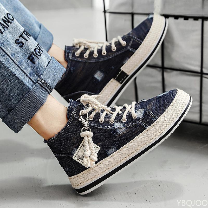 Men's Spring Autumn Fashionable Versatile Anti Slip High Top Canvas Shoes Lightweight Casual Comfortable Men's Shoes