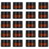 RYOHIN Lab. Hand Cream Containers, Light-Proof, Small Divided Amber Glass Bottles, Refillable, Storage, Brown, with Inner Lids, Set of 20 (15g)