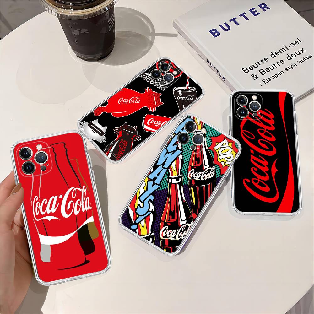 C-Coca C-cola Vintage Logo For IPhone 17 16 16e 15 14 13 12 11 Pro Max Mini Plus Phone Case