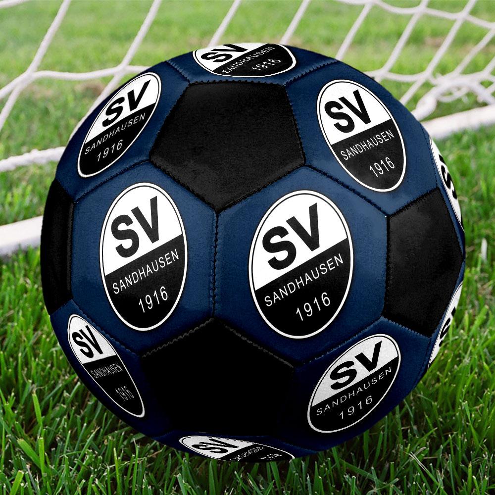 1PC SV Sandhausen logo size 5 soccer ball PrahaIndoor Soccer Ball Colorful All Ages Machine Stitched PVC Competition Ready Durable High-Bounce