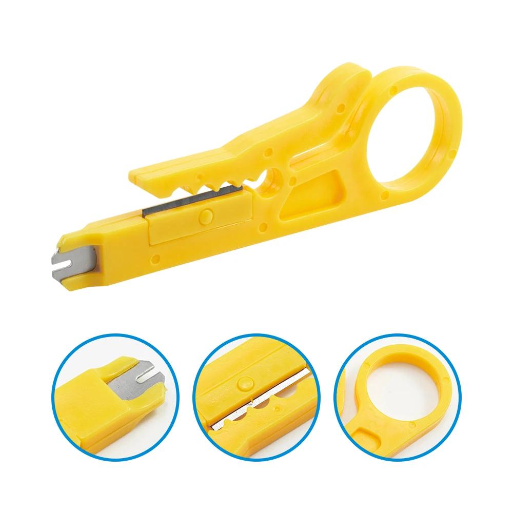 Pinza spelafili per cavi, pinza per crimpare, coltello multi spelafili, mini pinza portatile per decrostazione elettrica dritta