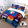 Football Club Logos Grid. Bedding Sets Duvet Cover Sets Duvet Covers Pillowcases(1*Duvet Cover 2*Pillowcases Without Duvet Insert)