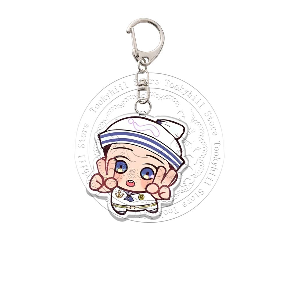 JoJo's Bizarre Adventure Acryl Schlüsselanhänger Q-Version Dekoration Tasche Anhänger Zubehör Schüler Anime Cartoon Geburtstagsgeschenk
