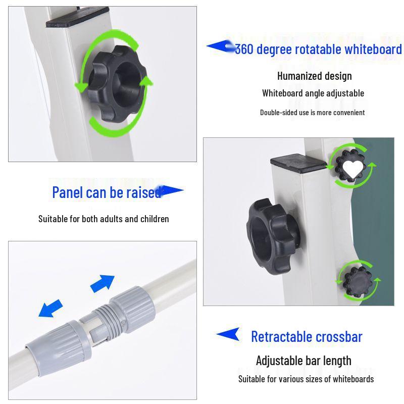 Mobile Magnetic Whiteboard Stand for Office, Meetings, Teaching, and Displays
