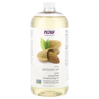 Solutions, Sweet Almond Oil, Unflavored, 32 Fl Oz (946 Ml)