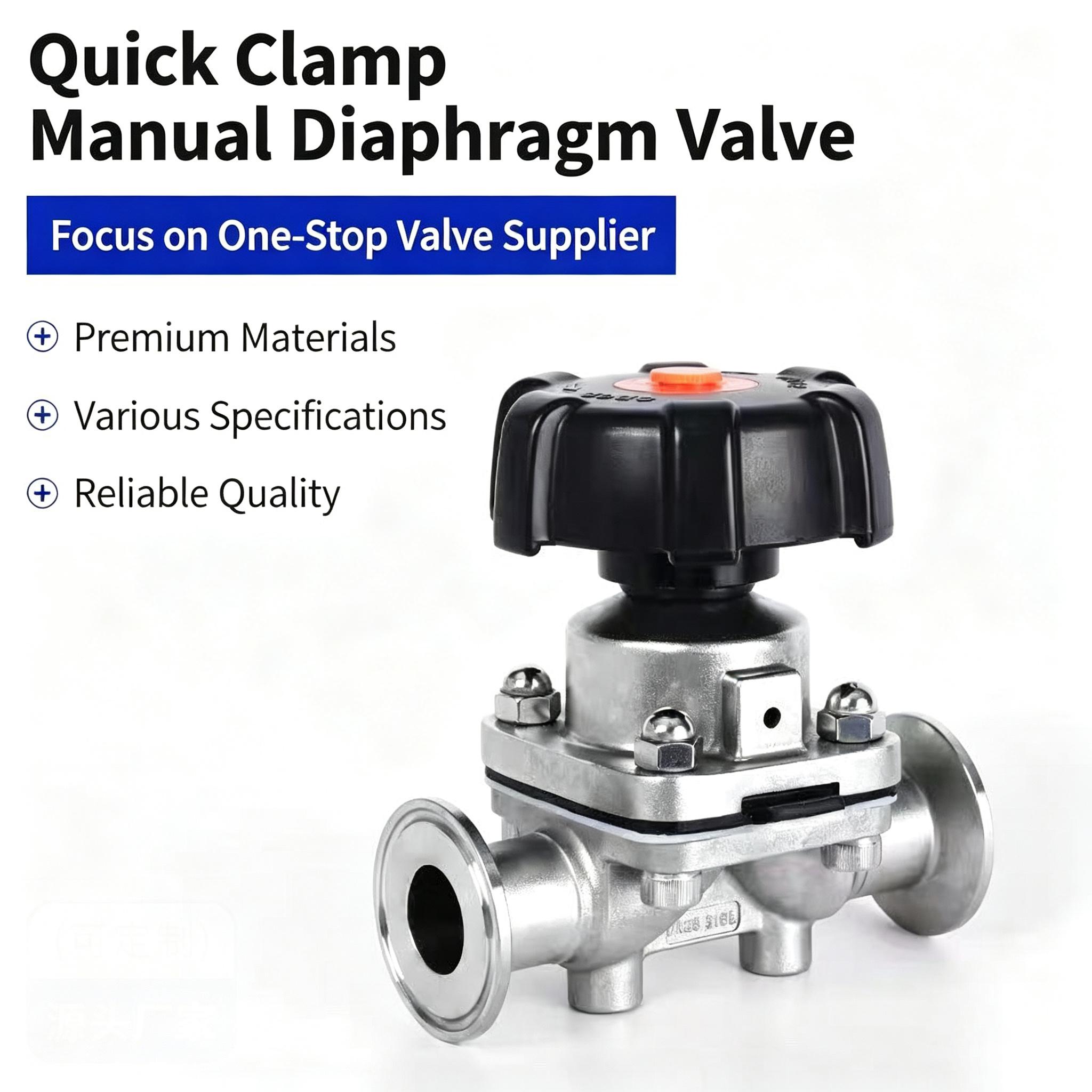Sanitary Stainless Steel 316L Tri-Clamp Diaphragm