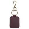 Leather Ring Holder With Keyring Attachment Compact Leather Ring Bag with Keyring for Necklace and Ring Storage