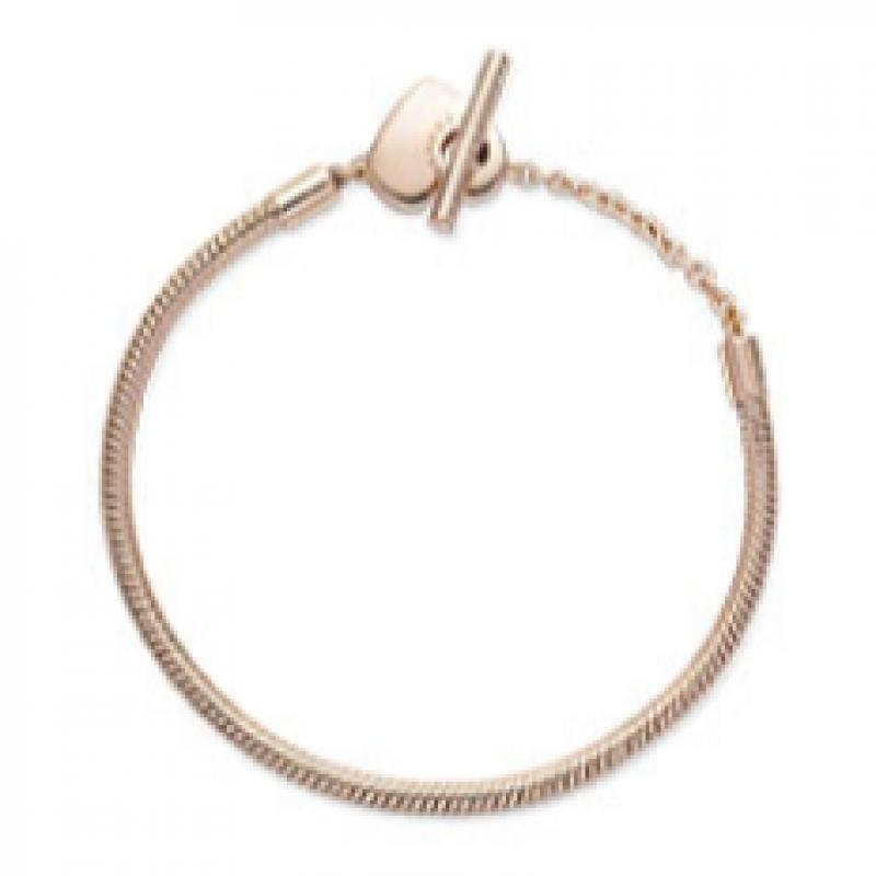 Pandora HearT T Bar Snake Chain braceleT 589285c00