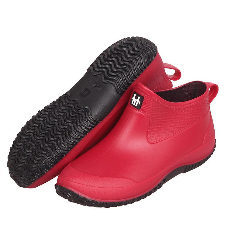 Fashion Women Winter Rubber Boots Water Shoes PVC Men's Fashion Rain Shoe Autumn Warm Kitchen Work Galoshes Large Size 44 45