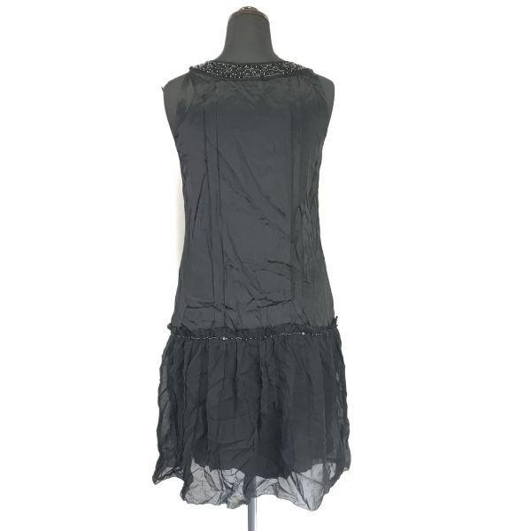 BALLSEY 100% Silke Ärmlös Klänning/Damstorlek S/36/Svart/(BEGAGNAD)