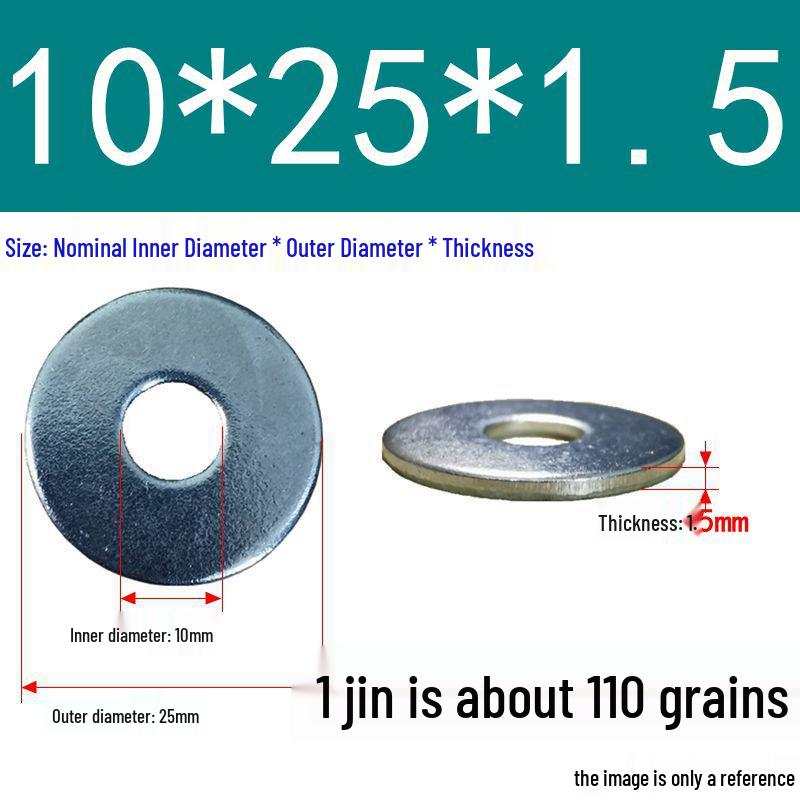 Galvanized Oversized Metal Washers M3-M60