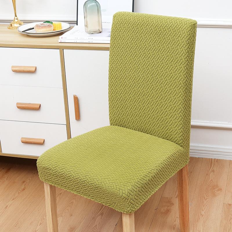 High-elasticity Checkered Backrest Chair Cover Anti-cat Scratch Simple Modern Spring Autumn Thickened Dining Table Chair Cover