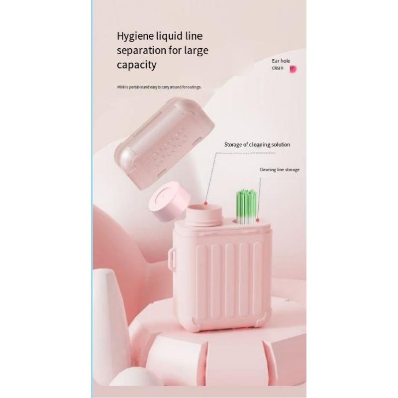1PACK suitcase, ear hole cleaning, earphone cleaning, ear hole cleaning, anti-blocking, odor removal, ear washing artifact