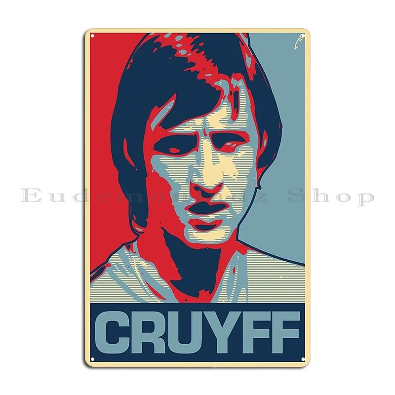 Johan cruyff Metallschild Partyplaketten personalisiert Bar Wanddeko Blechposter