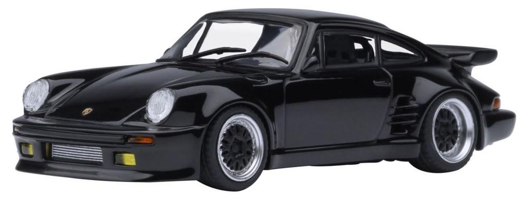 AUTOart 1/64 Scale Porsche 911 (930) Turbo "Wangan Midnight" Blackbird (Volume 1 Specification) Finished Model 20636