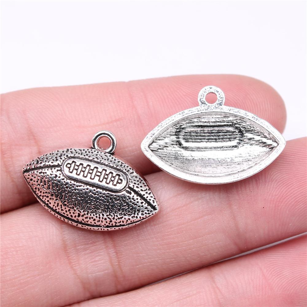 20pcs Football Charms American Football Pendants Jewelry Making American Football Charms For Bracelet Making