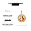 European Hip Hop Zircon Inlaid Photo Pendant Necklace - Customizable Jewelry