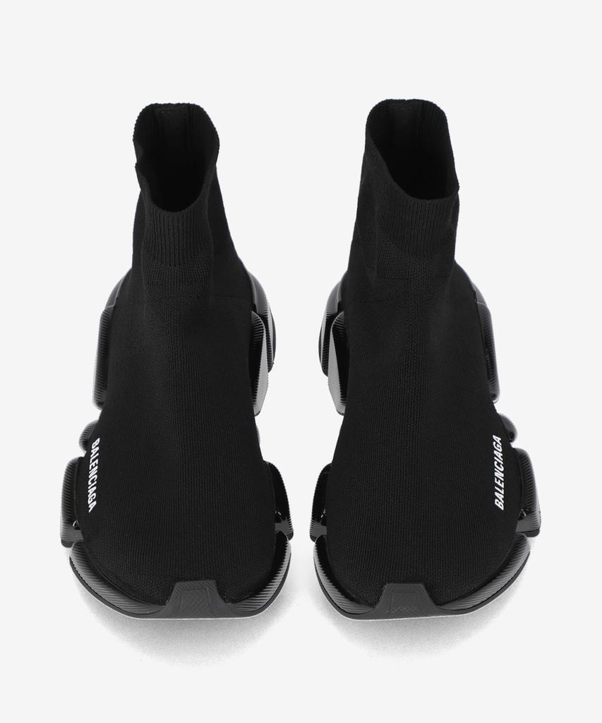 Balenciaga Speed 2.0 Recycled Knit Sneakers - Black / 617196W2Dc31000