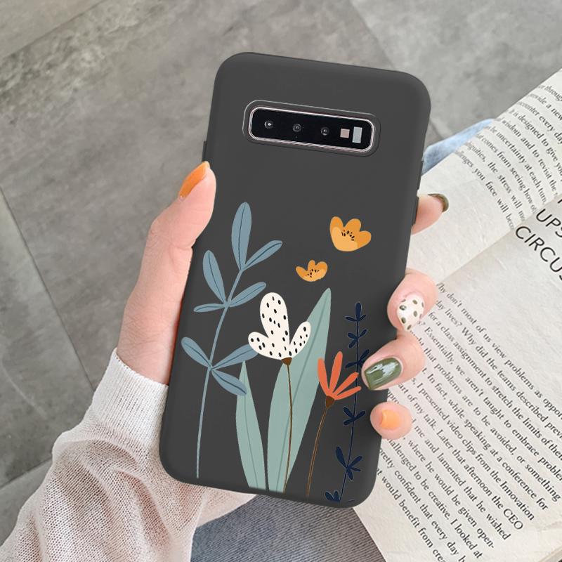 Case For Samsung Galaxy S10 Plus S 10 S10E Cover Cloud Graffiti Illustration Kanagawa Label Silicone Fundas For Samsung S10 S10e